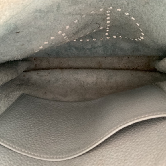 Vintage Hermes Evelyne Messenger bag — powder blue - MAJOR PRICE DROP - Picture 12 of 15
